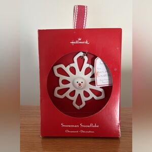 “Hallmark” 2007 Snowman Snowflake Ornament